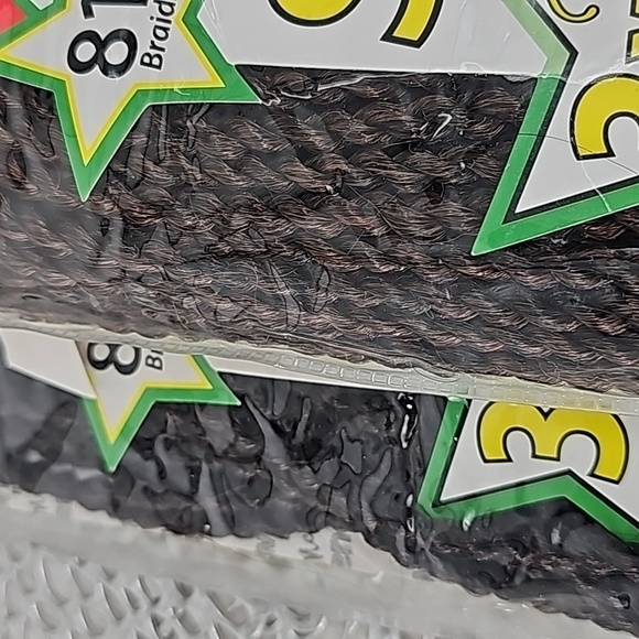 Mega Sengal Twist Braid Crochet Hair 3 Bundles X 2 Packs T1B/30 & #4 Dark Brown - Picture 11 of 15
